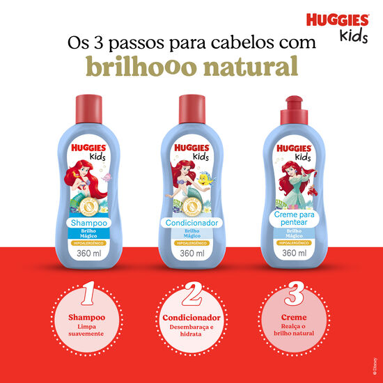 Condicionador Huggies Kids Brilho Mágico - 360ml